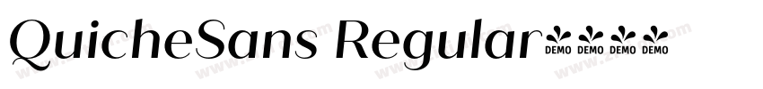 QuicheSans Regular字体转换